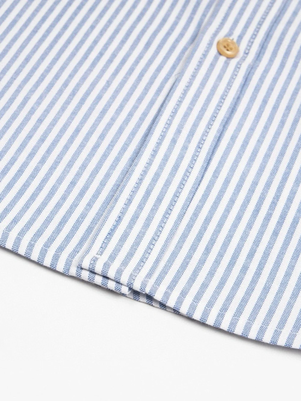 Polo by Ralph Lauren Light Blue & White Striped Oxford Shirt